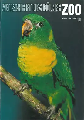 Die Zeitschrift des Kölner Zoos  H. 4, 39. JG. 