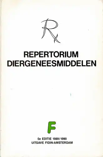 Repertorium Diergeneesmiddelen. 