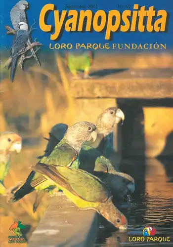 Cyanopsitta - Zeitschrift der Loro Parque Fundacion, Nr. 62, Sep. 2001. 