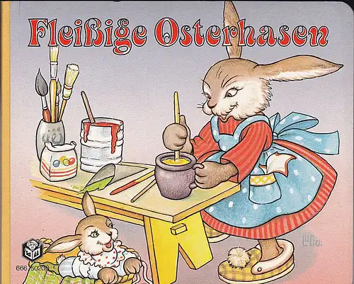 Fleißige Osterhasen. 