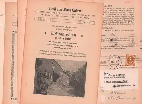 Gruß aus "[...]". Mitteilungsblatt der ev.-luth. Diakonissenanstalt in Hamburg-Stellingen (früher Altona). 