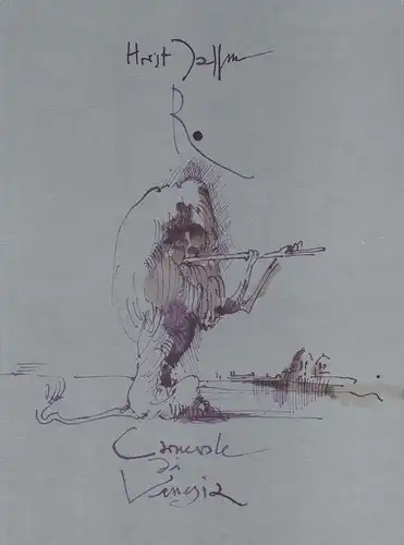 Janssen, Horst: Carnevale di Venezia. Suite der Radierungen für Luigi Toninelli November 1971. Bleistiftskizzen, Vorzeichnungen, Variationen, lavierte Rohrfederzeichn. nach den Radierungen, Nachzeichnungen nach den Vorzeichnungen...