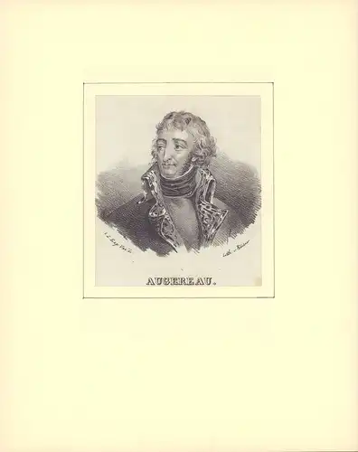 PORTRAIT Augereau. Schulterstück im Dreiviertelprofil, Augereau, Charles Pierre Francois