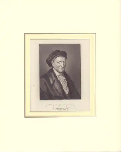 PORTRAIT J. Volpato. Schulterstück im Dreiviertelprofil. Nach Angelica Kauffmann gestochen von N. N, Volpato, Giovanni