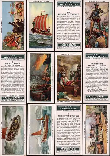 Sea Adventure. Cigarette Cards / Zigarettenbilder. 