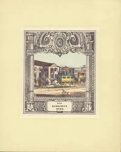 Der Hamburger Berg. Kolorierte Federlithographie