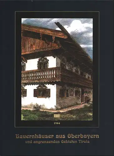 Aufleger, Otto (Hrsg.): Bauernhäuser aus Oberbayern und angrenzenden Gebieten Tirols. Ansichten, Grundrisse, Einzelheiten. Mit e. Einleitung von Philipp Maria Halm. (REPRINT der Ausgabe München 1904). 2. Aufl. 