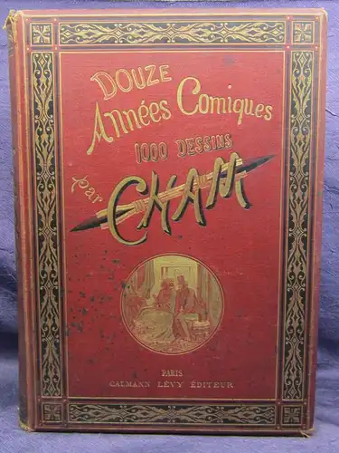 Halevy Douze Annees Comiques Par Cham 1868- 1879 1,000 Gravures 1880 js