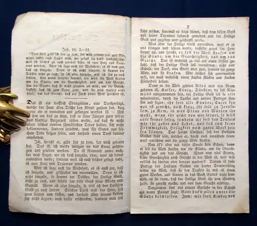 Luther Die Predigt des heiligen Geistes von der Sünde o.J. um 1830 js