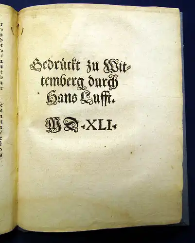 Luther, Dr. Martin 1541 Wider Hans Worst am