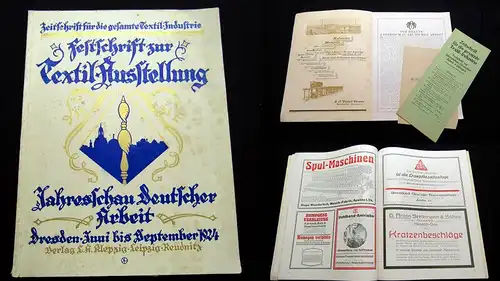 Zeitschrift für die gesamte Textil-Industrie, Festschrift zur Jahresschau 1924am