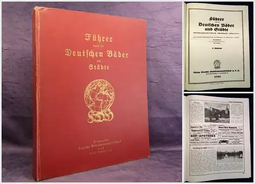 Führer durch die Deutschen Bäder und Städte 1930 Or.Radierung Max Brüning mb