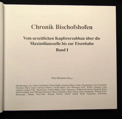 Hörmann  Chronik Bischofshofen Vom urzeitlichen Kupfererzabbau,Stadtgeschichte