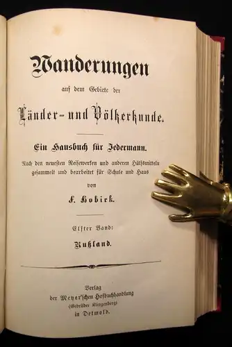 Hobirk Wanderungen auf dem Gebiete der Länder-u. Völkerkunde 1875 Bd.1-25 kompl.