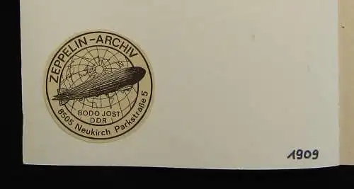 Eckener Graf Zeppelin und sein Luftschiff um 1909 Archiv Bodo Jost 24 Bilder