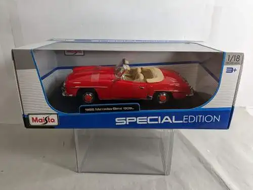 1955 Mercedes Benz 190SL rot   1/18 Special Edition   Maisto  F30