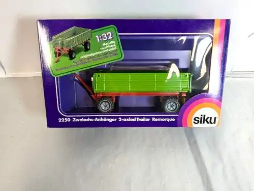 Siku 2250 Zweiachs-Anhänger die-cast 1/32 mit ovp F29