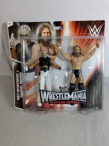 WWE Wrestle Mania Heritage Rey Mysterio &  Bryan Actionfigur Mattel CMT39  K31