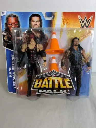 WWE Battle Pack Kane & Roman Reigns  Actionfigur Mattel CJD38  K35