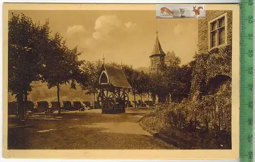 Burg Cochem, Grosser Burghof mit Brunnen, Verlag: E. Kalcher, Burg Cochem,  POSTKARTE