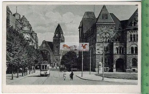 Metz Hauptpost und Bahnhof - Verlag: Jul. Manias, Straßburg,  POSTKARTE, Erhaltung: I-II, unbenutzt