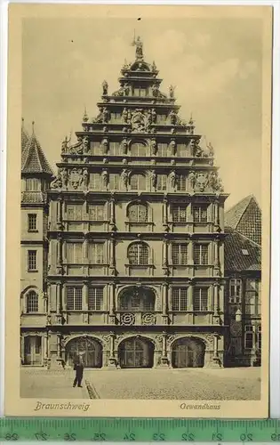 Braunschweig, Gewandhaus 1910/1920, Verlag: Erich Baxmann, Hildesheim, Postkarte Erhaltung: I-II, unbenutzt