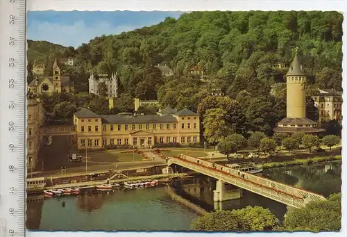 Bad Ems an der Lahn, um 1960/70 Verlag: Cramers Kunstanstalt Dortmund, Postkarte mit Frankatur, mit Stempel, Bad Ems, 20