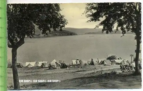 „Edersee-Zeltplatz-Saure Delle“ um 1950/1960 ungebrauchte Karte