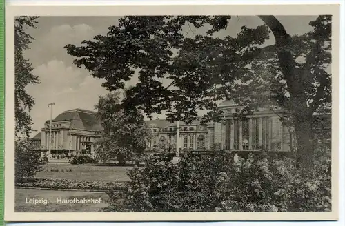 Leipzig, Hauptbahnhof, um 1920/1930 Verlag: DTVL , Postkarte  Erhaltung: I-II Karte wird in Klarsichthülle verschickt. (