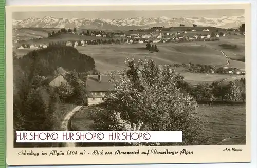 Scheidegg im Allgäu um 1950/1960, Verlag: Hugo Mauch, Nr.7353,  Postkarte, unbenutzte Karte ,  Erhaltung: I-II