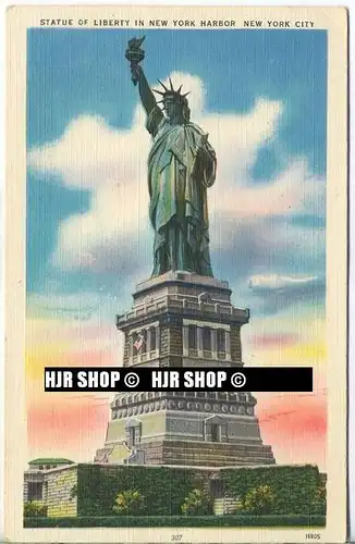 um 1930/1950 Ansichtskarte " Statue of Liberty ", ungebrauchte Karte