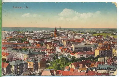 ZWICKAU, i. Sa. um 1910/1920, Verlag: Franz Landgraf , Zwickau Postkarte, mit Frankatur, mit Stempel, ZWICKAU 21.4.20