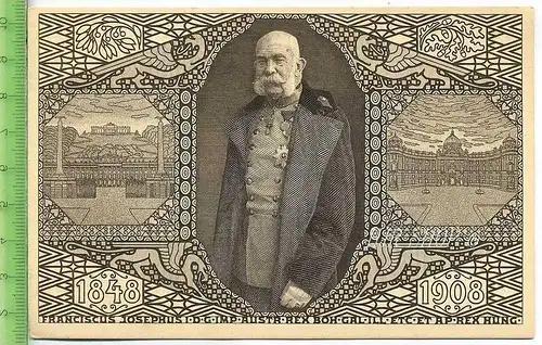 Kaiser Franz Josef I. (1830-1916) von Österreich-Ungarn, Jubiläums-Korrospondenz-Karte