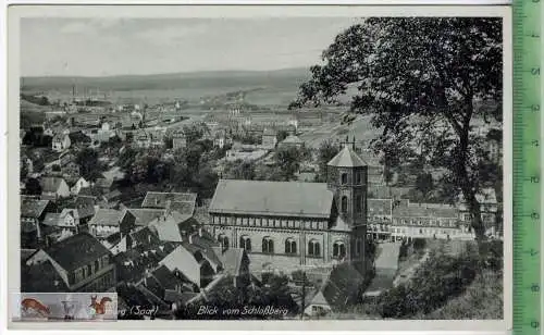 Homburg (Saar)-Blick vom Schloßberg - 1941, Verlag: Emil Hartmann, Mannheim,  FELD- POSTKARTE ohne Frankatur,