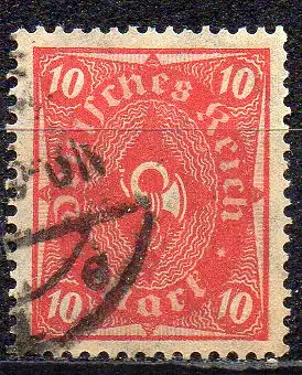 Deutsches Reich, Mi-Nr. 206 gest., Posthorn