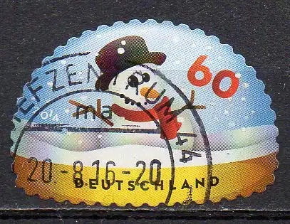 BRD, Mi-Nr. 3113 gest., gestanzt, Schneemann