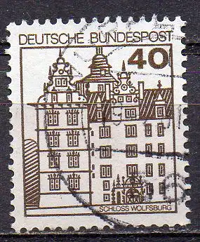 BRD, Mi-Nr. 1037 gest., DS Burgen und Schlösser