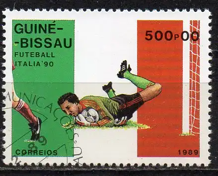Guinea-Bissau, Mi-Nr. 1077 gest., Fußball-WM 1990, Italien