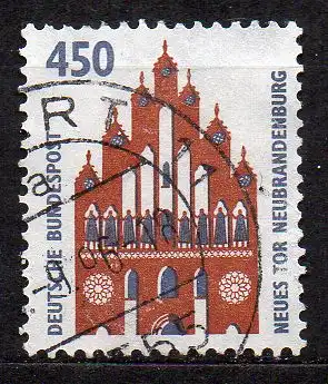 BRD, Mi-Nr. 1623 gest., DS Sehenswürdigkeiten - Neues Tor, Neubrandenburg