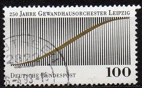 BRD, Mi-Nr. 1654 gest., 250 Jahre Gewandhausorchester Leipzig