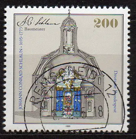 BRD, Mi-Nr. 1787 gest., Johann Conrad Schlaun