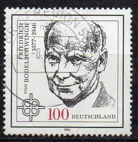 BRD, Mi-Nr. 1835 gest., Friedrich von Bodelschwingh