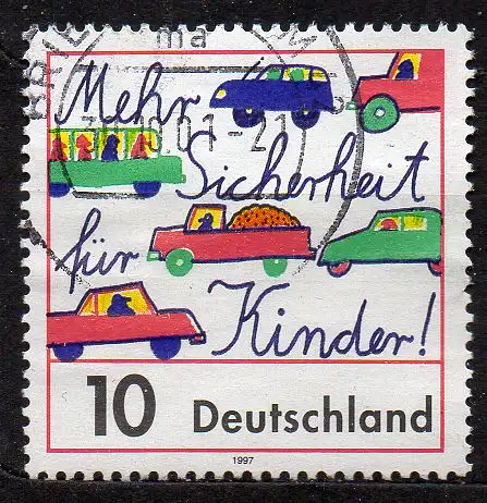 BRD, Mi-Nr. 1954 gest., Mehr Sicherheit für Kinder im Straßenverkehr