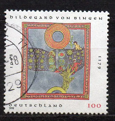 BRD, Mi-Nr. 1981 gest., Hildegard von Bingen