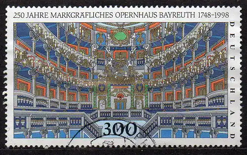 BRD, Mi-Nr. 1983 gest., 250 Jahre Markgräfliches Opernhaus Bayreuth