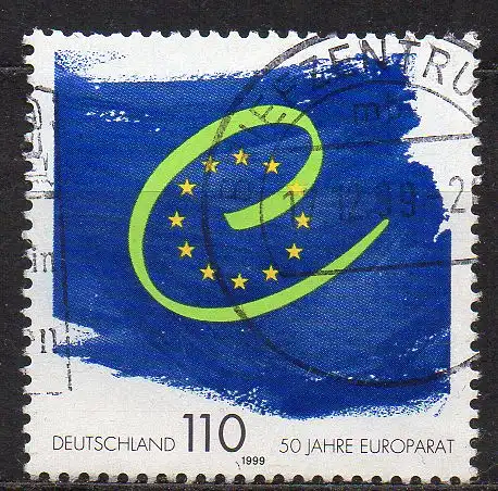 BRD, Mi-Nr. 2049 gest., 50 Jahre Europarat