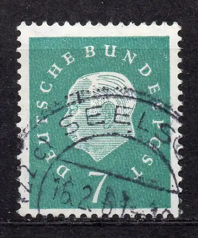 BRD, Mi-Nr. 302 gest., Bundespräsident Theodor Heuss III