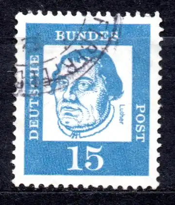 BRD, Mi-Nr. 351 x gest., Bedeutende Deutsche: Martin Luther