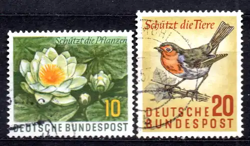 BRD, Mi-Nr. 274 - 275 gest., kompl., Naturschutz