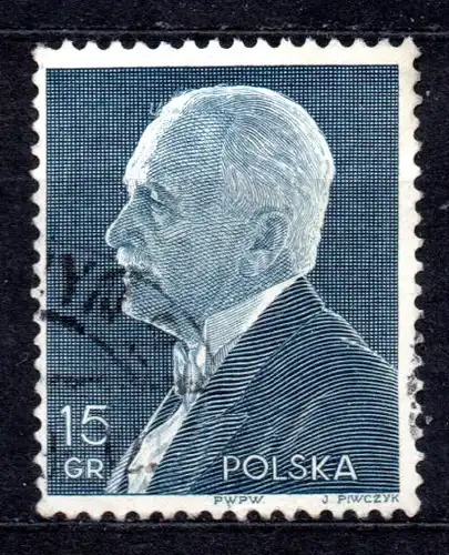 Polen, Mi-Nr. 324 gest., Präsident Ignacy Moscicki